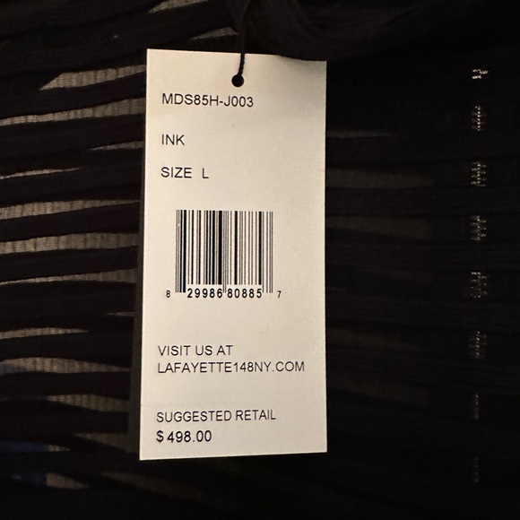 Lafayette 148 Mod Sheath Dress in Ink NWT - L - Picture 9 of 9